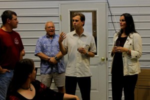 Chad Campbell ... Chris Bason ... Jennifer Adkins .....  Thanking the crowd 