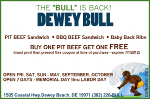 Dewey Bull Coupon