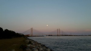 full moon, perigee moon, sturgeon moon, indian irver inlet, delaware, sussex county