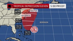 Tropical Depression eleven