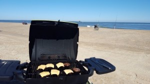 Burger time on the beach, delaware, sussex county,