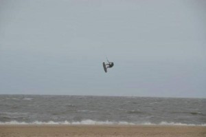 lewes beach, kite boarding