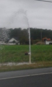 Joseph Raymond ... Water line on route 24 near Angola.